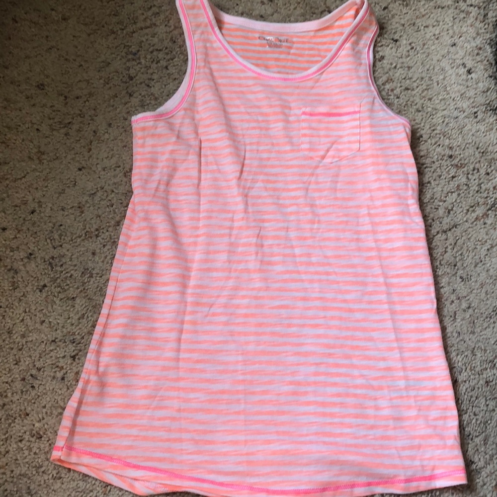 White and orange tank top